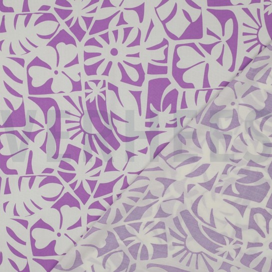 LENZING™ ECOVERO™ GEOMETRIC PURPLE #7