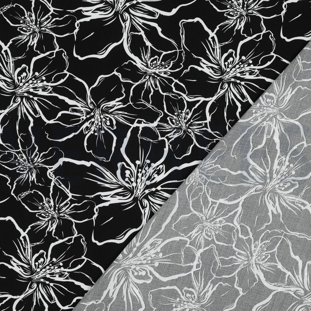 LENZING™ ECOVERO™ FLOWERS BLACK #4