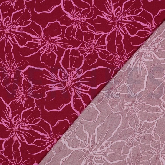 LENZING™ ECOVERO™ FLOWERS FUCHSIA #7