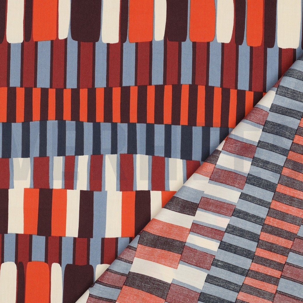 COTTON VISCOSE STRIPES JEANS #4