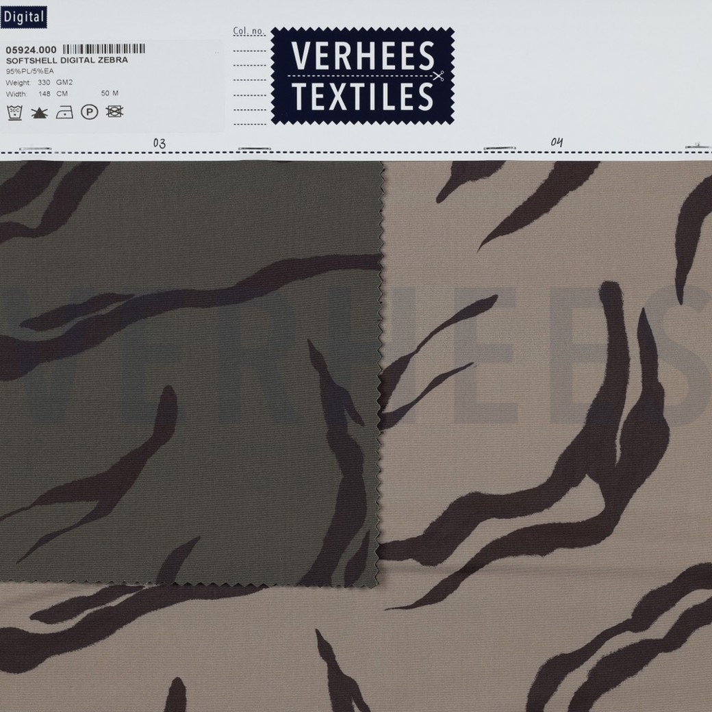 SOFTSHELL DIGITAL ZEBRA BEIGE #4
