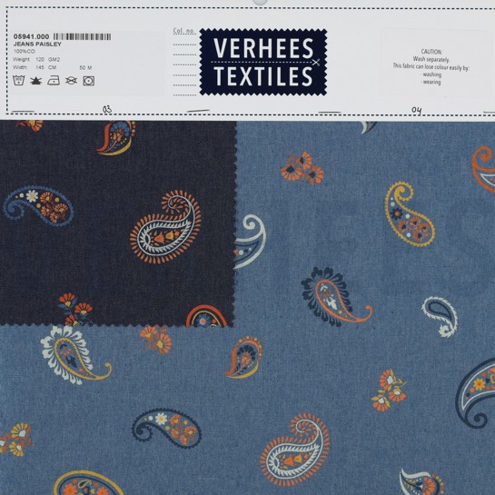 JEANS PAISLEY BLUE SHADOW #7