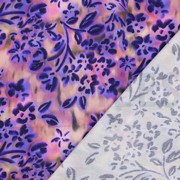 COTTON SATIN DIGITAL FLOWERS PURPLE (thumbnail) #4