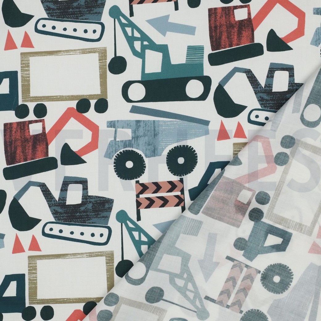 FINE POPLIN DIGITAL VEHICLES OFF-WHITE #4