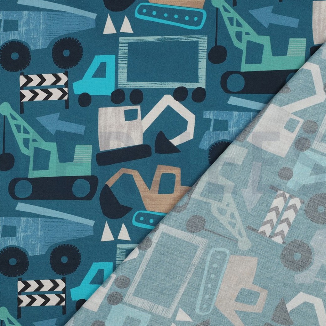 FINE POPLIN DIGITAL VEHICLES PETROL #4