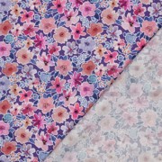 FINE POPLIN DIGITAL FLOWERS PURPLE (thumbnail) #4
