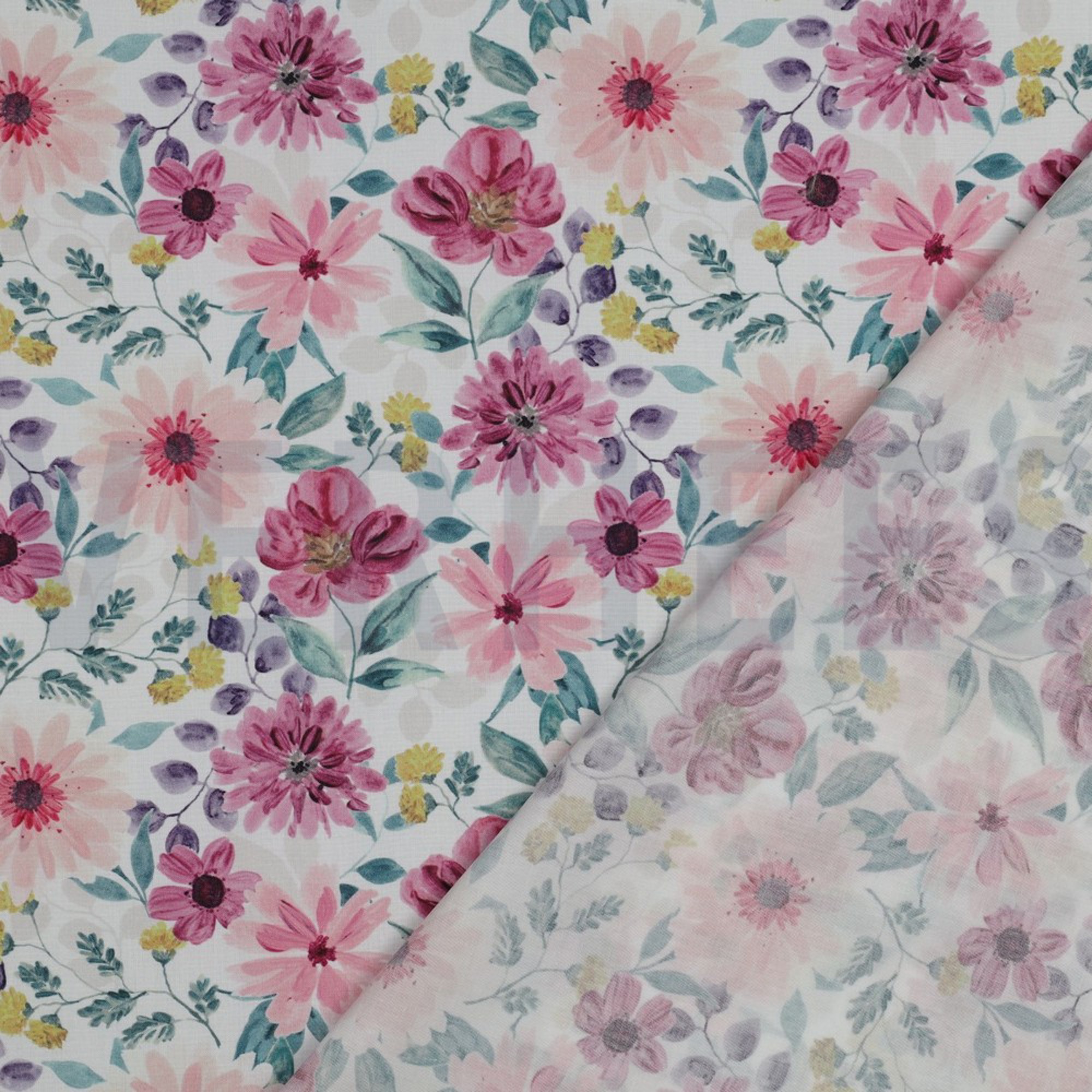 FINE POPLIN DIGITAL FLOWERS MAUVE (high resolution) #4