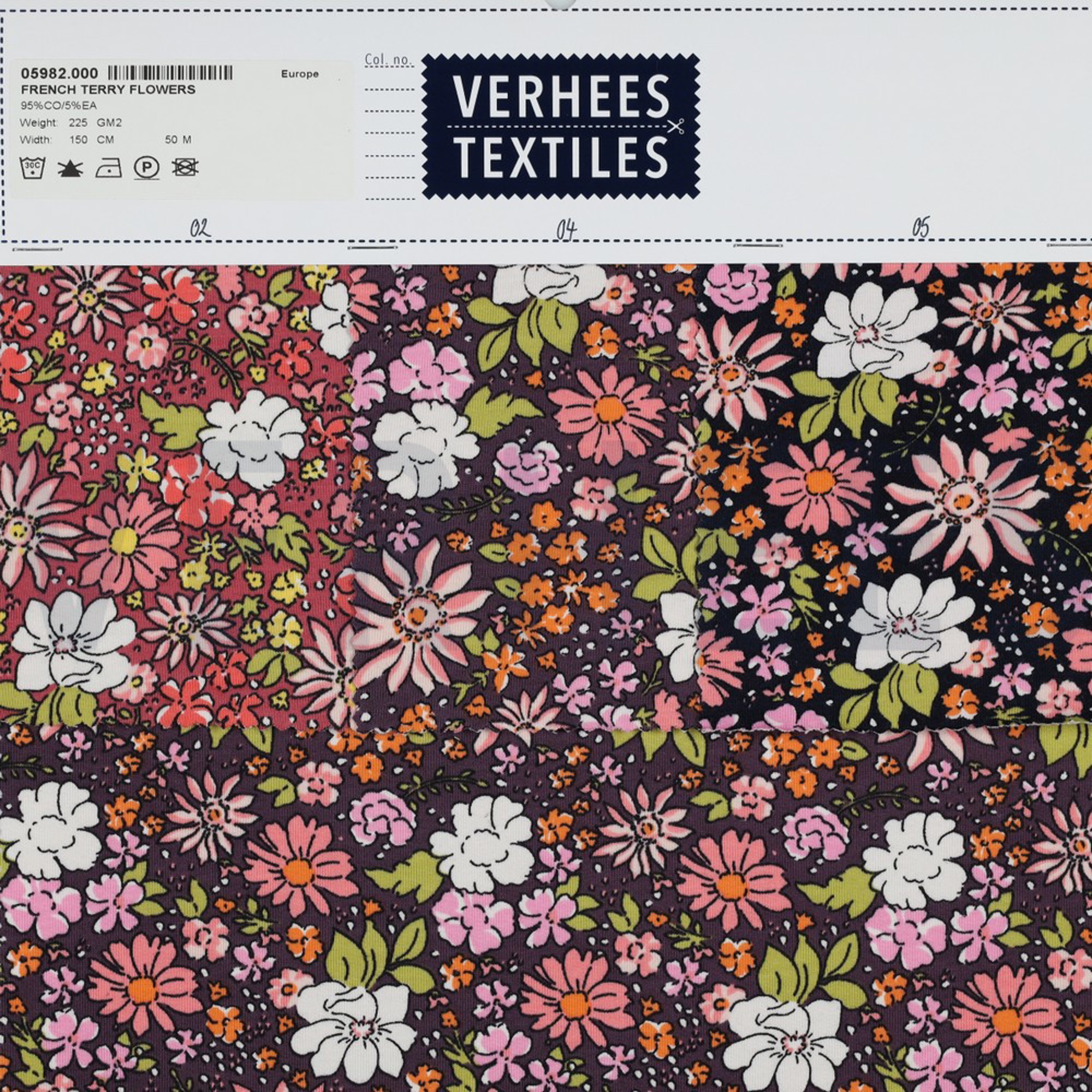 FRENCH TERRY FLOWERS DARK PURPLE (high resolution) #4