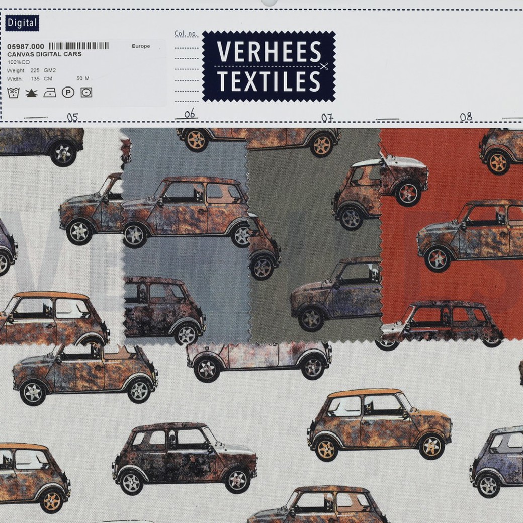 CANVAS DIGITAL CARS LINEN #4