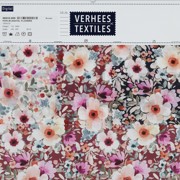 POPLIN DIGITAL FLOWERS MAUVE (thumbnail) #4