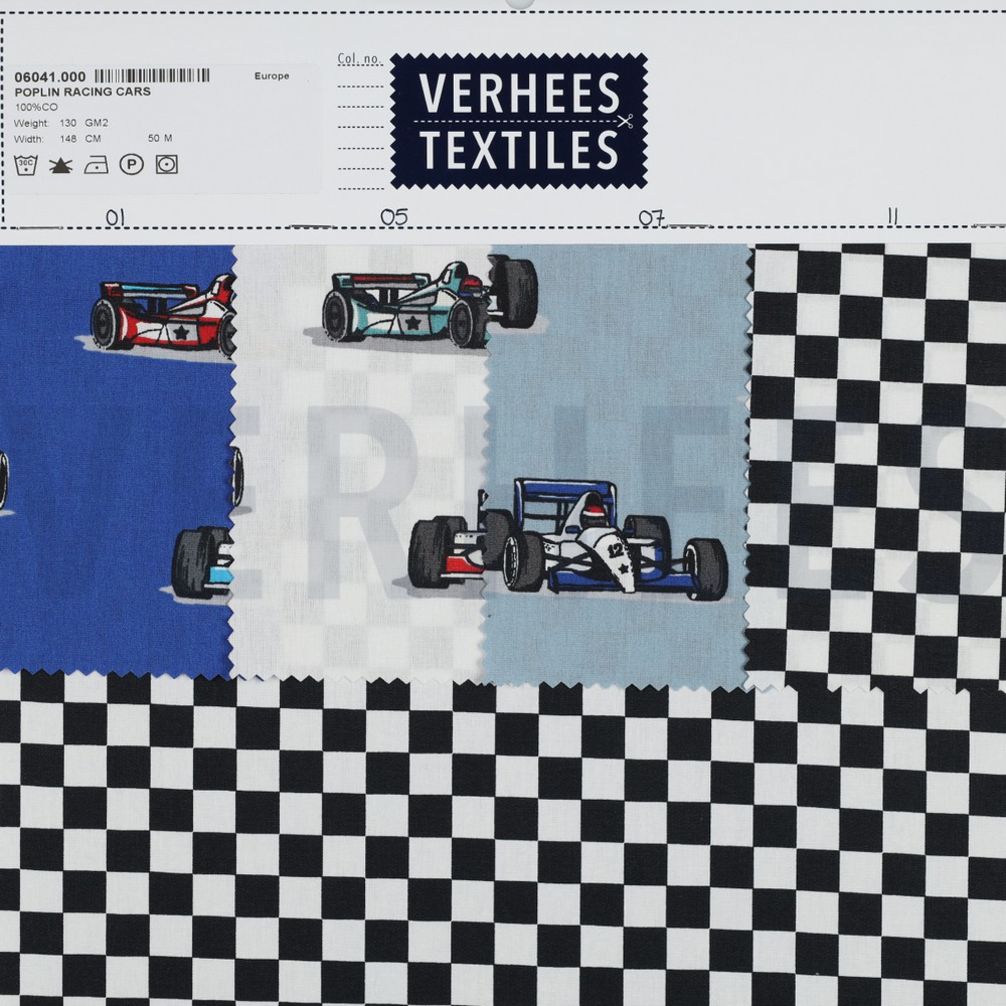 POPLIN RACING CARS LIGHT BLUE (high resolution) #4