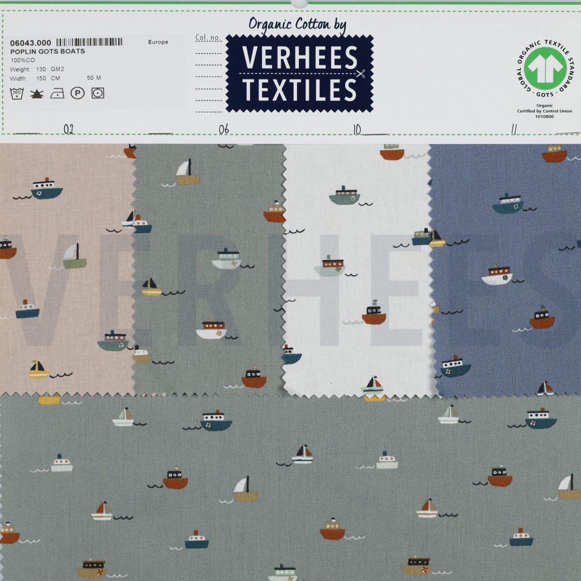 POPLIN GOTS BOATS BLUE SHADOW (high resolution) #4