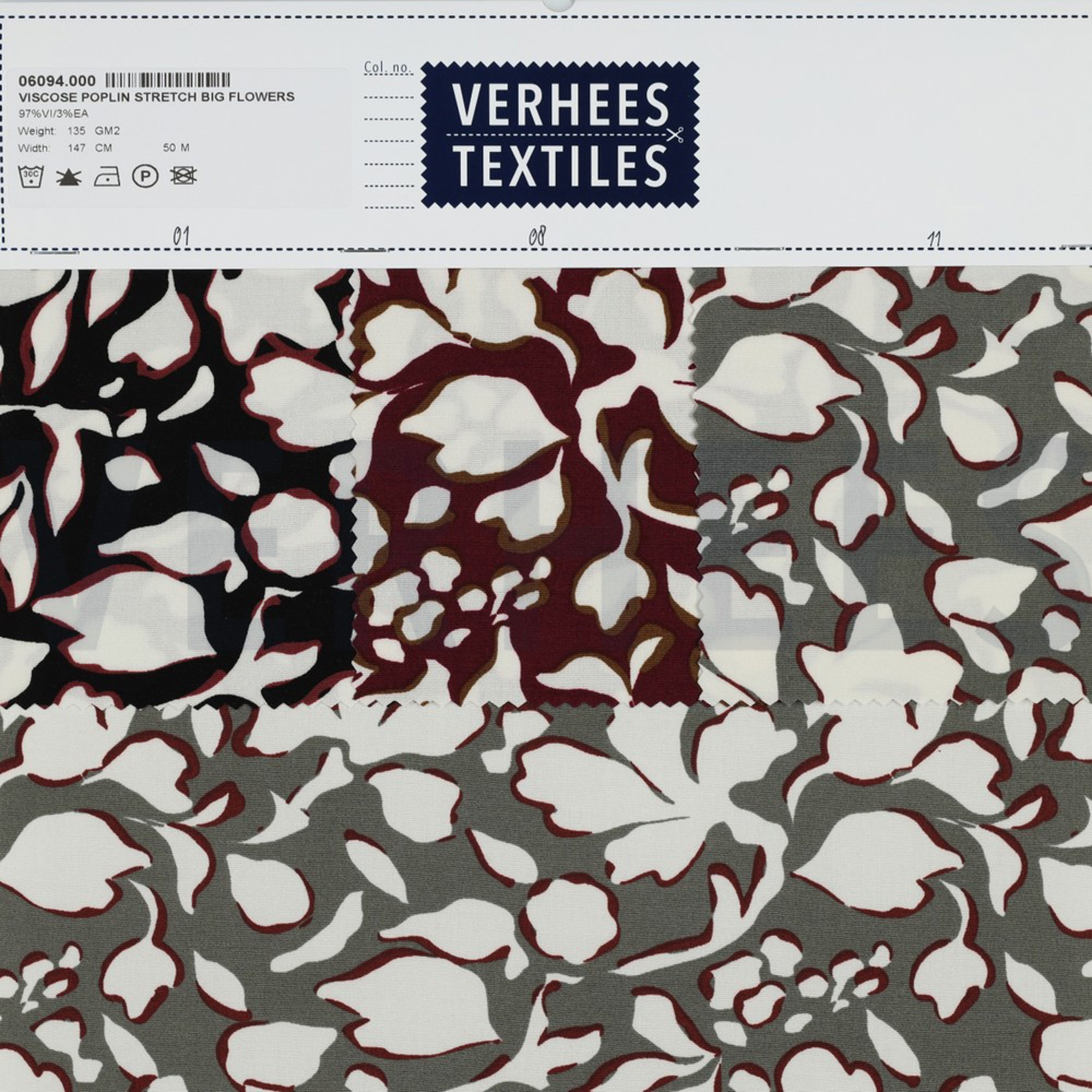 VISCOSE POPLIN STRETCH BIG FLOWERS BLACK (high resolution) #4