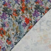 VISCOSE SATIN DIGITAL FLOWERS OFF-WHITE (thumbnail) #4