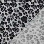 VISCOSE SATIN DIGITAL ANIMAL SKIN BLACK (thumbnail) #4