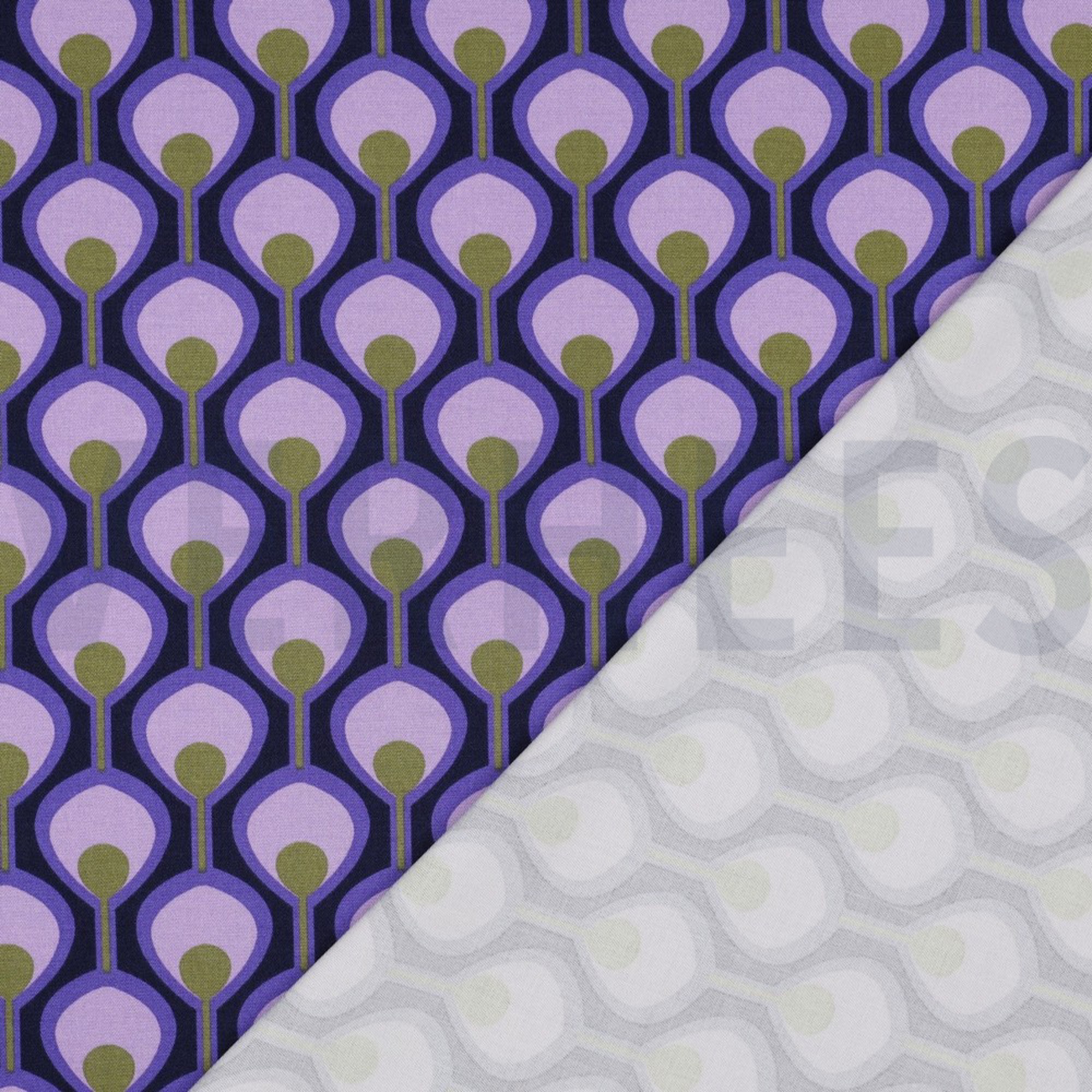 ROSELLA STRETCH ABSTRACT DARK PURPLE (high resolution) #4