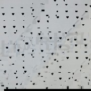 FINE POPLIN HEARTS WHITE / BLACK (thumbnail) #4