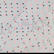 FINE POPLIN HEARTS WHITE / DARK RED (thumbnail) #4