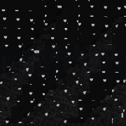 FINE POPLIN HEARTS BLACK / WHITE (thumbnail) #4