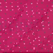 FINE POPLIN HEARTS FUCHSIA / WHITE (thumbnail) #4