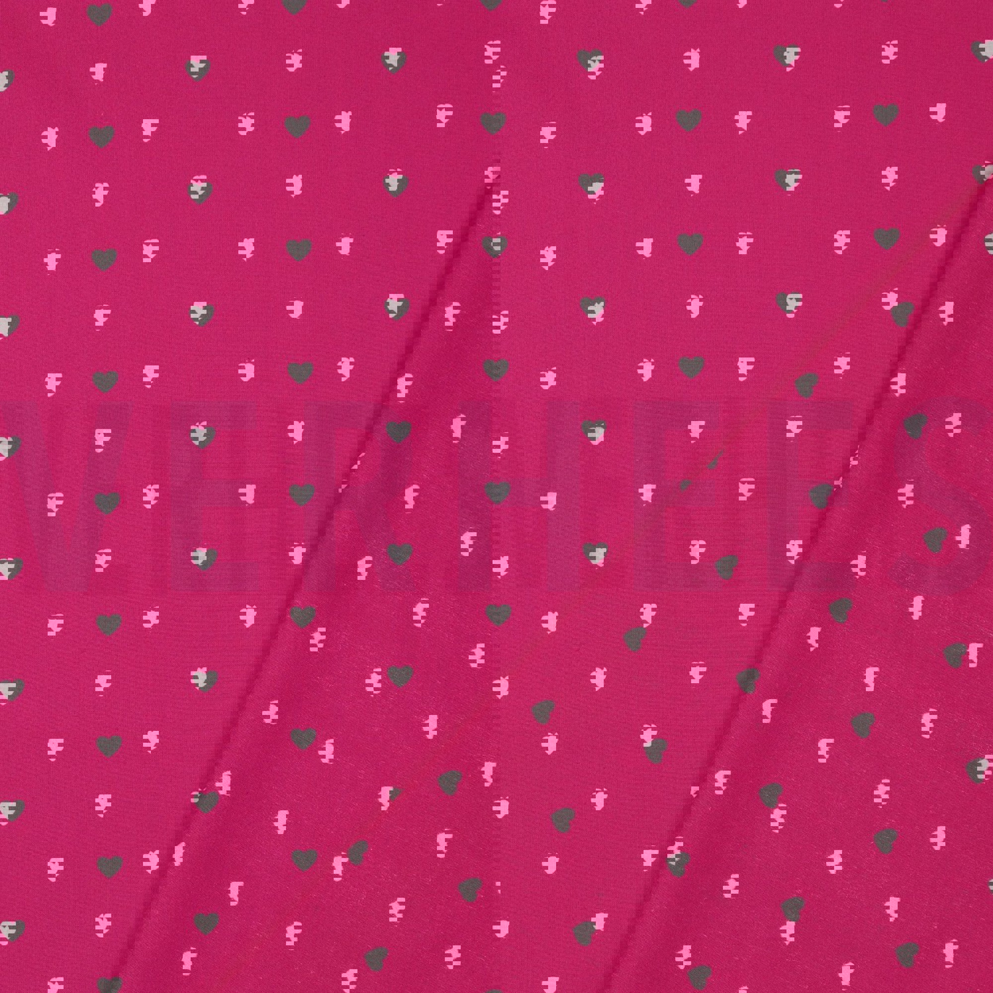 FINE POPLIN HEARTS FUCHSIA / WHITE (high resolution) #4