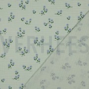 DOUBLE GAUZE FLOWERS MINT (thumbnail) #4