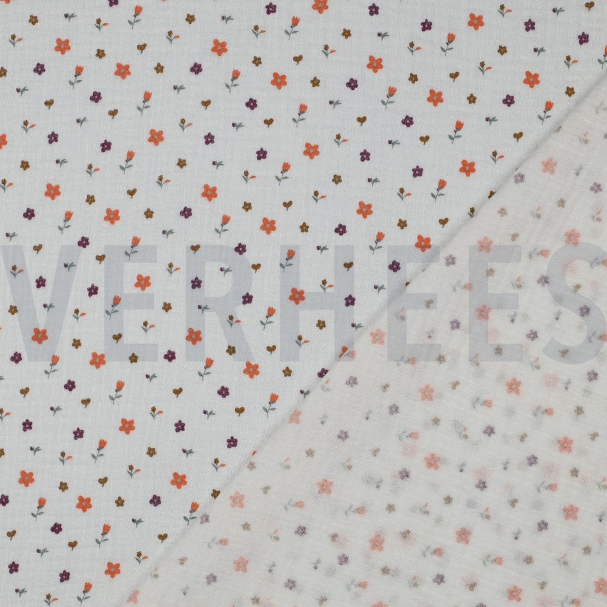 DOUBLE GAUZE FLOWERS WHITE (high resolution) #4