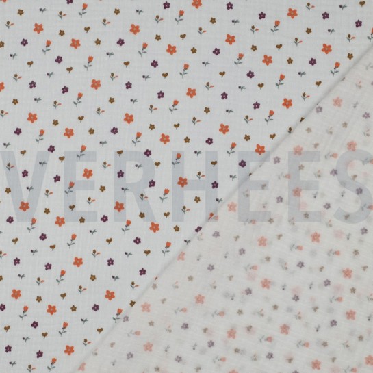 DOUBLE GAUZE FLOWERS WHITE #7