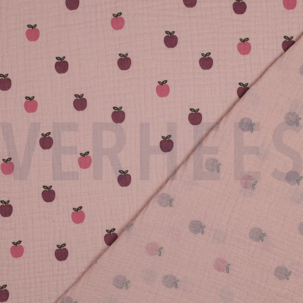 DOUBLE GAUZE FRUITS SOFT ROSE #4