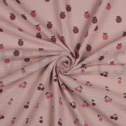 DOUBLE GAUZE FRUITS SOFT ROSE (thumbnail) #4