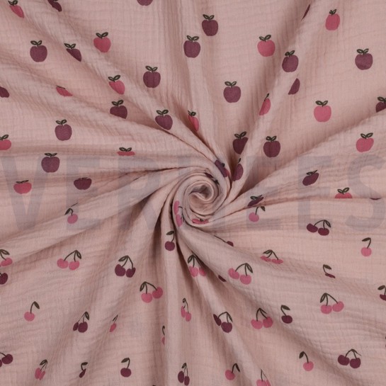 DOUBLE GAUZE FRUITS SOFT ROSE #7