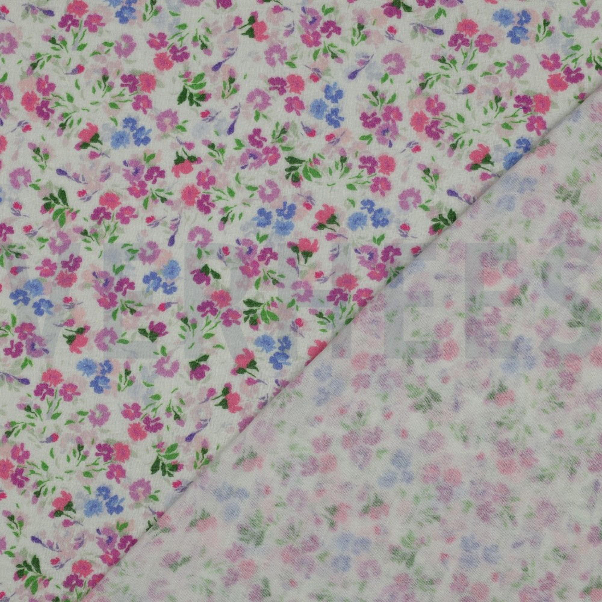 DOUBLE GAUZE DIGITAL FLOWERS OFF-WHITE (high resolution) #4