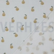 DOUBLE GAUZE DIGITAL PEARS WHITE (thumbnail) #4