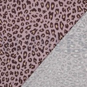 LINEN VISCOSE ANIMAL SKIN MAUVE (thumbnail) #4