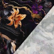 PUNTA DI ROMA DIGITAL FLOWERS BLACK (thumbnail) #4