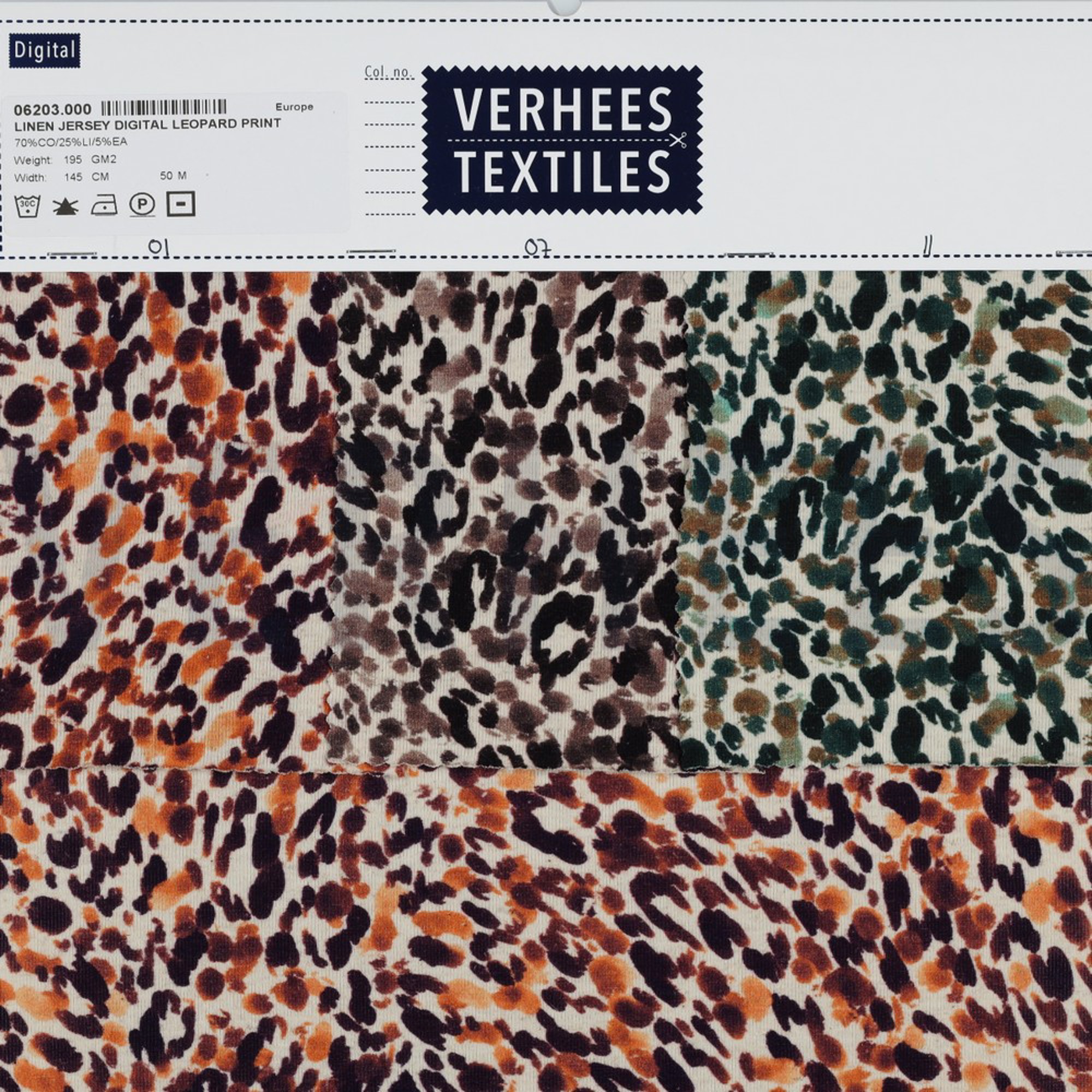 LINEN JERSEY DIGITAL LEOPARD PRINT NATURAL ORANGE (high resolution) #4