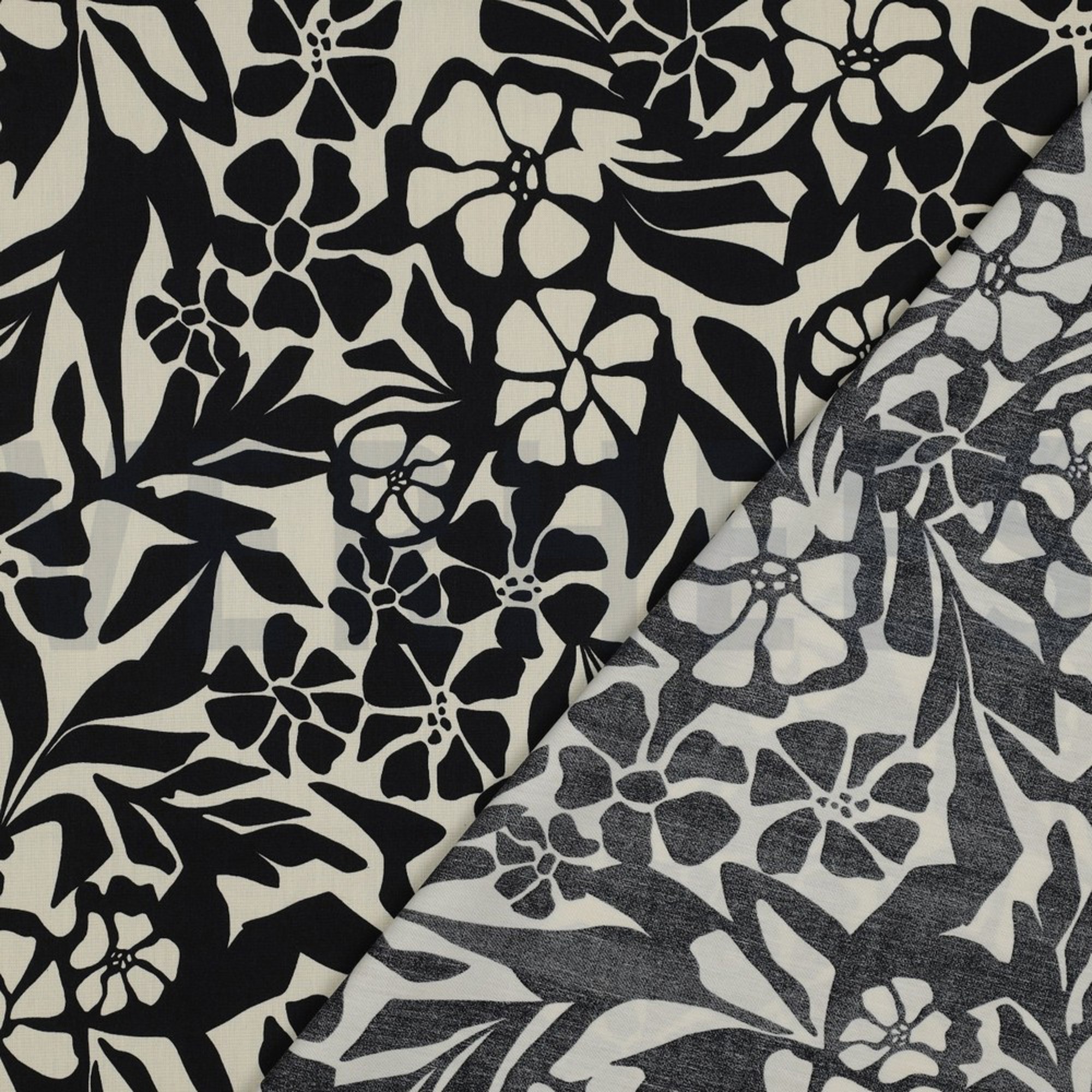COTTON VISCOSE FLOWERS BLACK (high resolution) #4
