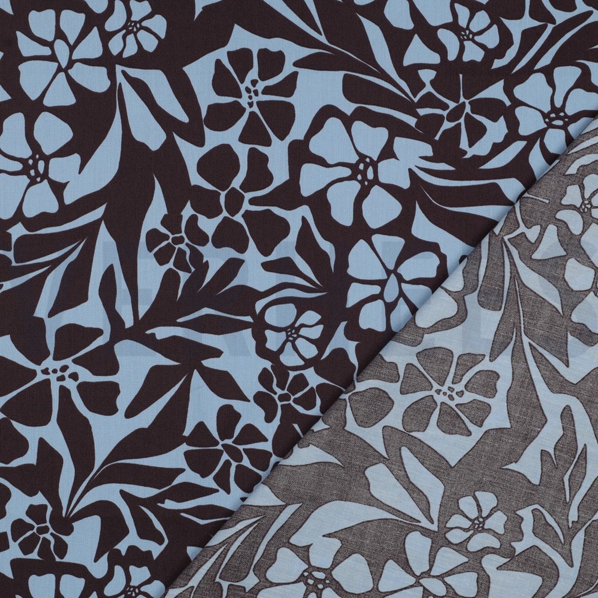 COTTON VISCOSE FLOWERS LIGHT BLUE (high resolution) #4