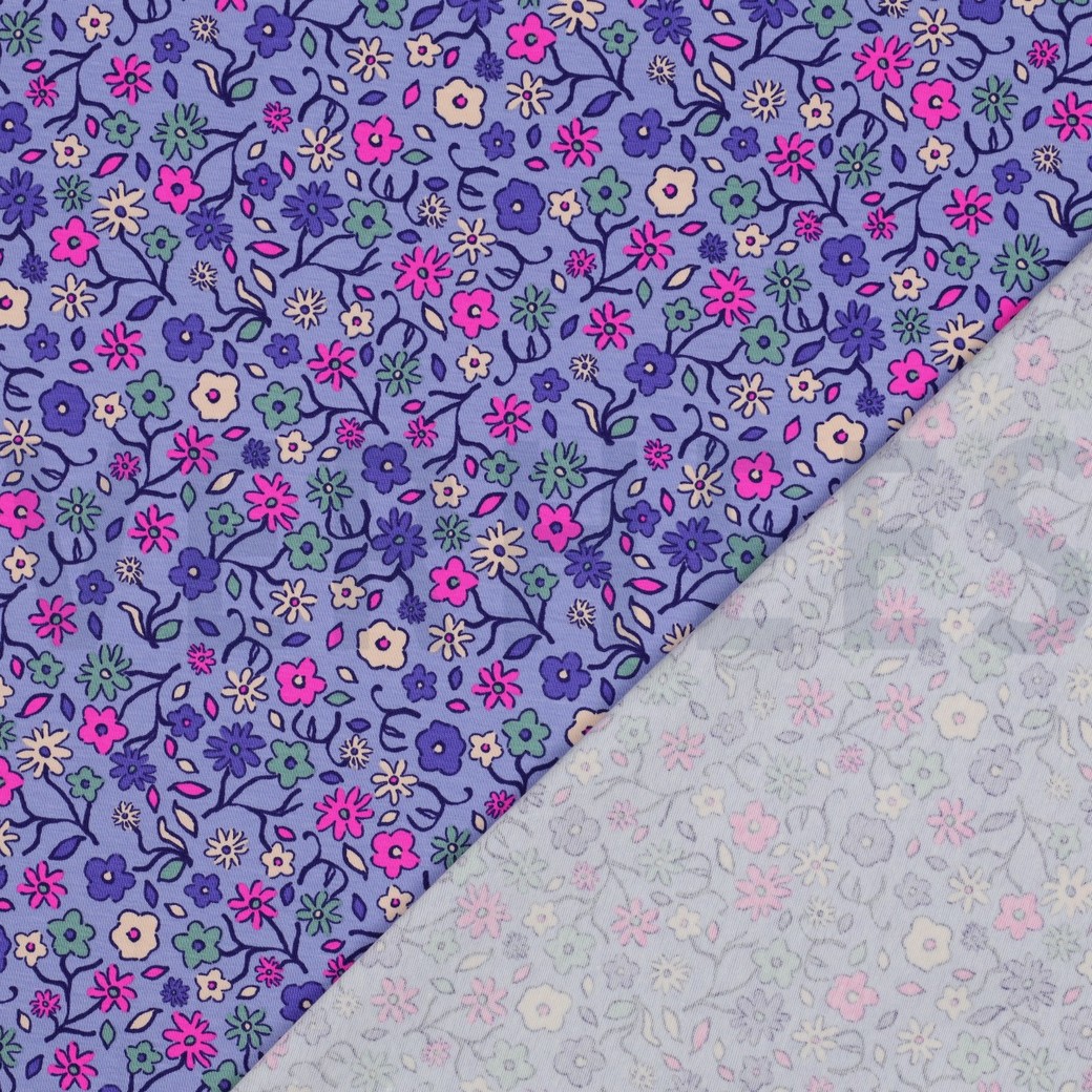 JERSEY NEON FLOWERS LAVENDER #4