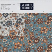JERSEY MELANGE FLOWERS SMOKE BLUE (thumbnail) #4