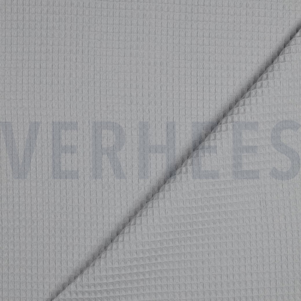 COTTON WAFFLE LIGHT GREY #4