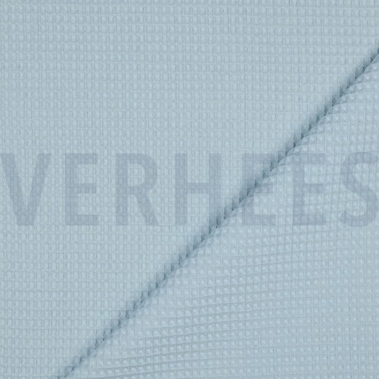 BAUMWOLLE WAFFEL HELLBLAU #7