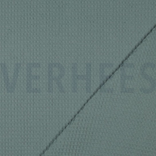 BAUMWOLLE WAFFEL ALTGRÜN #7