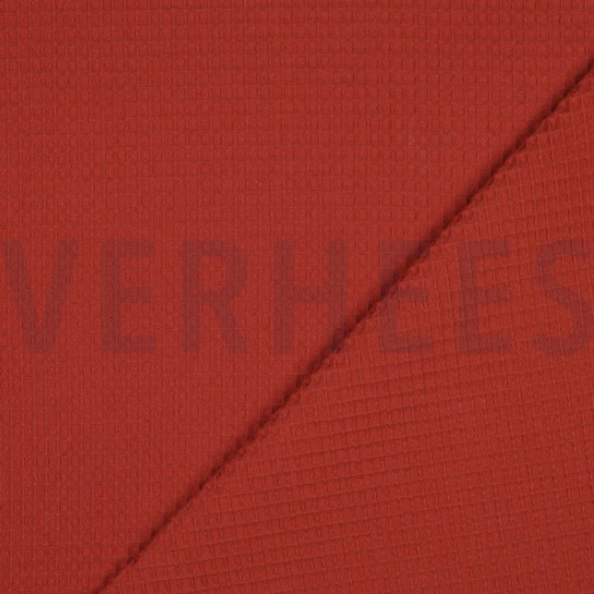 BAUMWOLLE WAFFEL TERRACOTTA #7