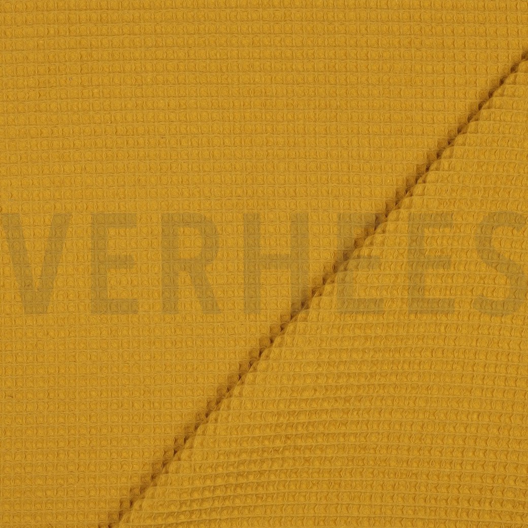 COTTON WAFFLE OCHRE #4