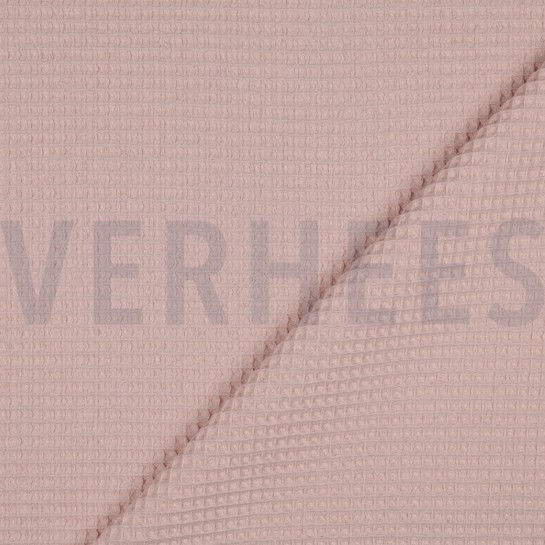 COTON NID D'ABEILLE ROSE ANCIEN #7