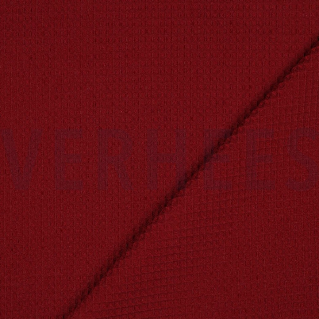 COTTON WAFFLE BORDEAUX #4