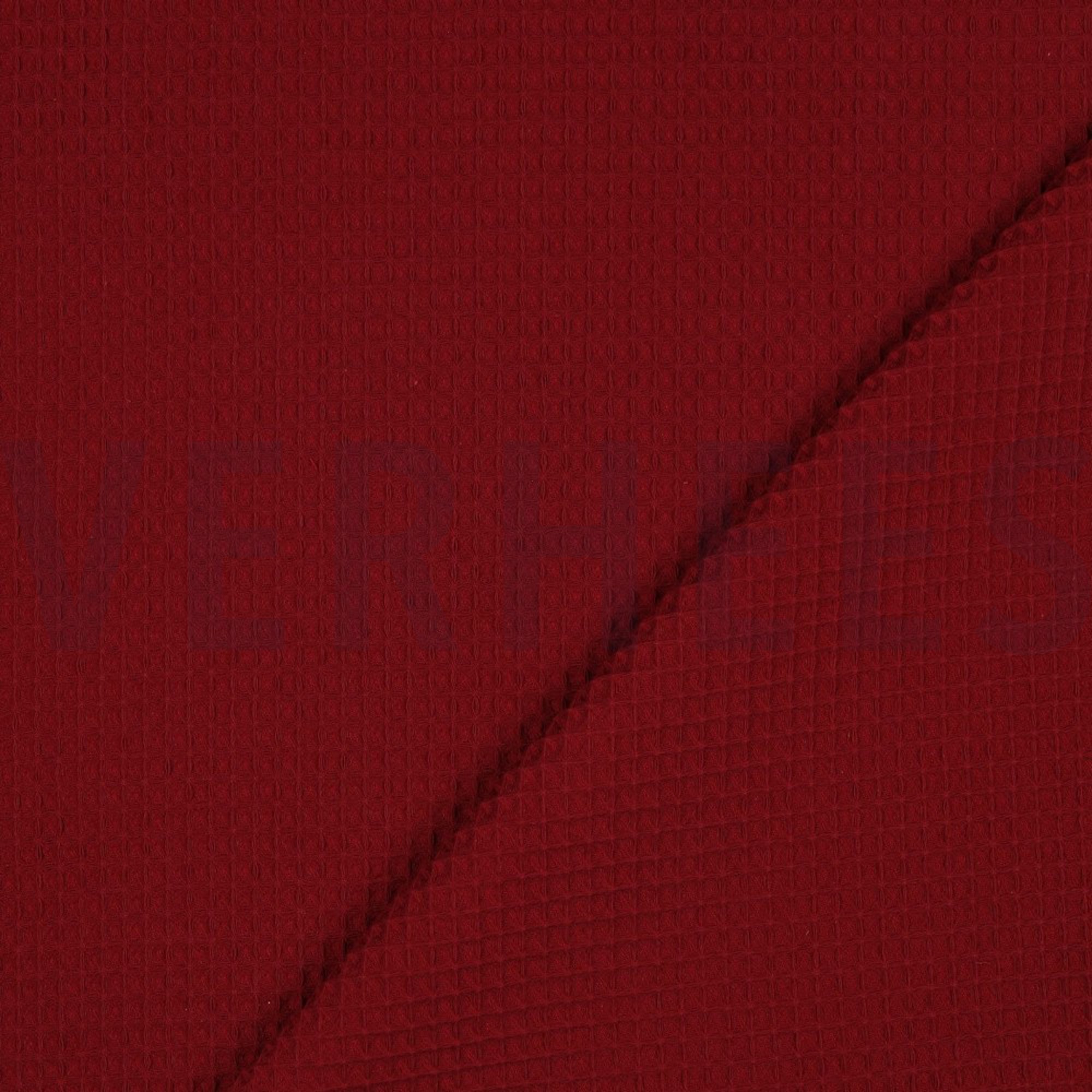 COTTON WAFFLE BORDEAUX (high resolution) #4
