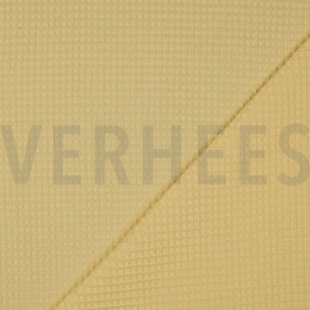 COTTON WAFFLE SOFT YELLOW #4