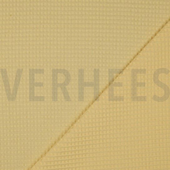 BAUMWOLLE WAFFEL SANFTGELB #7